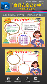 食品安全预防中毒手抄报小报
