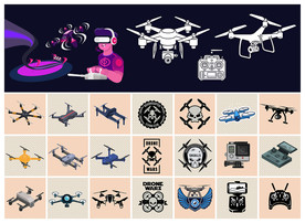 矢量航拍竞技文化系列