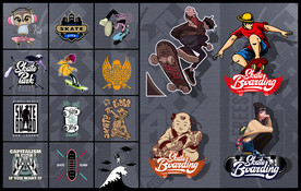 矢量街头滑板文化系列