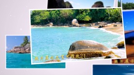 唯美简洁团建照片展示无插件