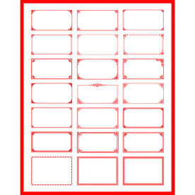 红色边框花边框古典边框欧式边框