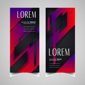 炫彩背景 企业会议 会议展板