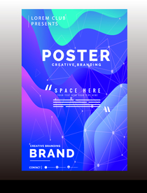 炫彩背景 企业会议 会议展板