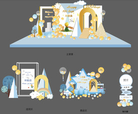 小王子宝宝宴设计素材