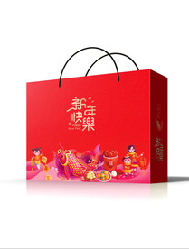 高清分层年货纸箱