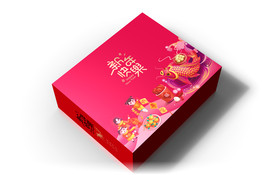 高清分层年货纸箱