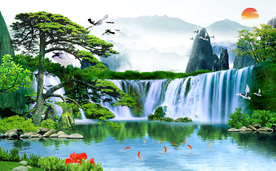山水壁画