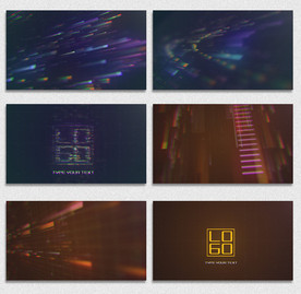 粒子光线汇聚LOGO演绎