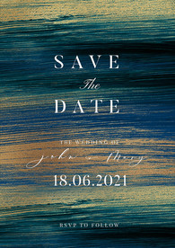 轻奢绿色婚礼迎宾海报