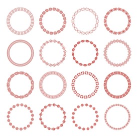 圆形花边 中式花边