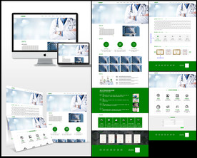 空气检测环保企业网站UI界面