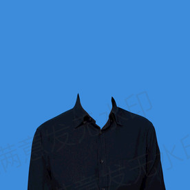 证件照黑色衬衫女性