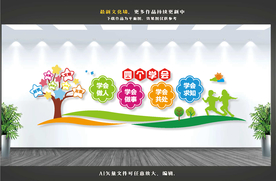 校园文化墙 学校文化