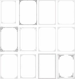 矢量边框 下载后里面有100种