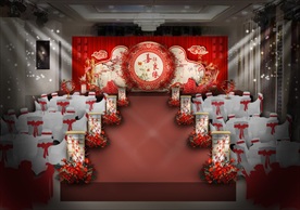 红色新中式传统创意中式婚礼