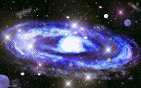 星空月亮唯美背景