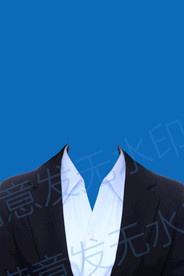 V领女性西装模板