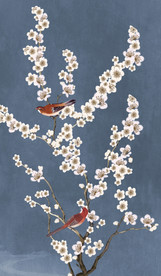 花鸟玄关背景墙