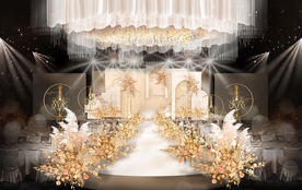 香槟色婚礼效果图