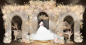 香槟色婚礼效果图