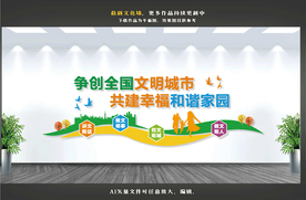 文明城市文化墙