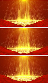 红色上升粒子LED背景视频