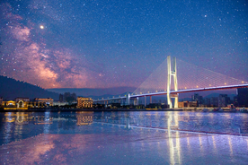城市夜景海阔天空