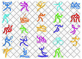 校园文化 各种运动符号