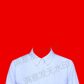 证件照蓝色衬衫