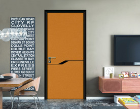 铝门生态门高清室内背景效果图