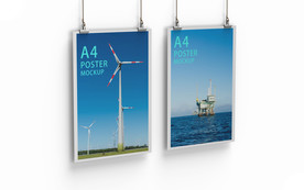 A4海报传单样机