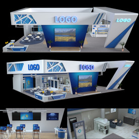 大型展览展台模型