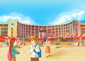 武汉理工学院开学季手绘素材