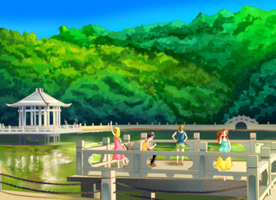 珠海历史文化手绘美景