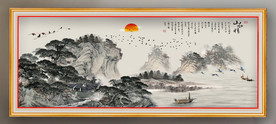 原创水墨山水风景画装饰画