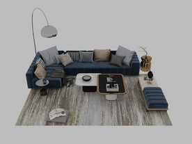 高端沙发3d模型