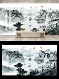 源远流长山水画