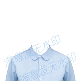 证件照蓝色衬衫