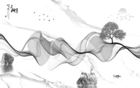 中式大气装饰画 TIF分层