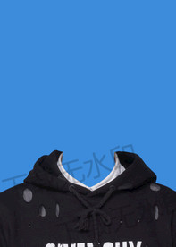 证件照黑色衬衫模板