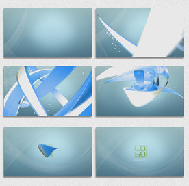 清新三维LOGO片头AE模板