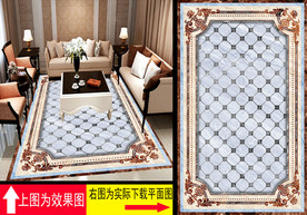 花纹地砖地画过道拼花