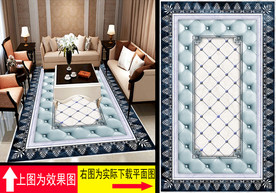 拼花地画背景墙