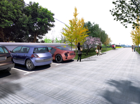 景观停车场效果图