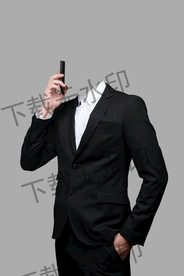 男士半身西装模板