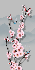 花开富贵晶瓷画