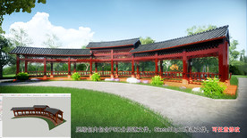 景观廊亭 含三维模型