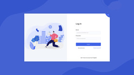 扁平化后台登录界面