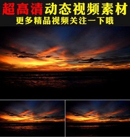 宁静日出日落实拍视频素材