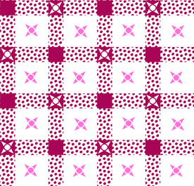 大牌可爱卡通格子